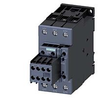 SIEMENS Stykač AC-3, 40A/18,5kW/400V, 3pólový, AC 110V/50Hz 120V/60Hz 2 NO + 2 NC, šroubová svorka