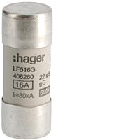 HAGER Pojistka LF516G, velikost 22x58, 16A gG, válcová (balení 10ks)