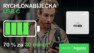 Schneider - Rychlonabíjecí výstupy USB-C